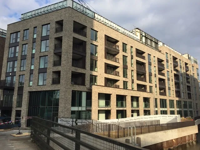 New build apartment development where CC Drylining carried out the internal drylining
